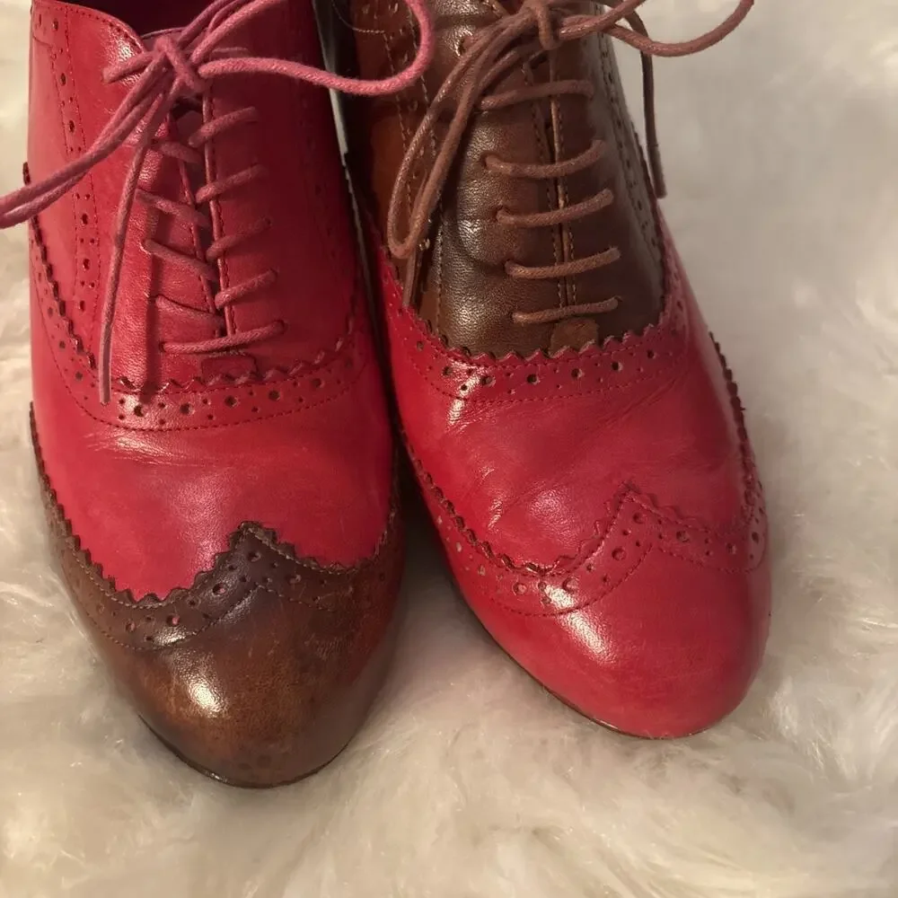 Women's Cole Haan Air Lucinda Oxford Brown & Pink Pumps -- Size 8B - Picture 5 of 15